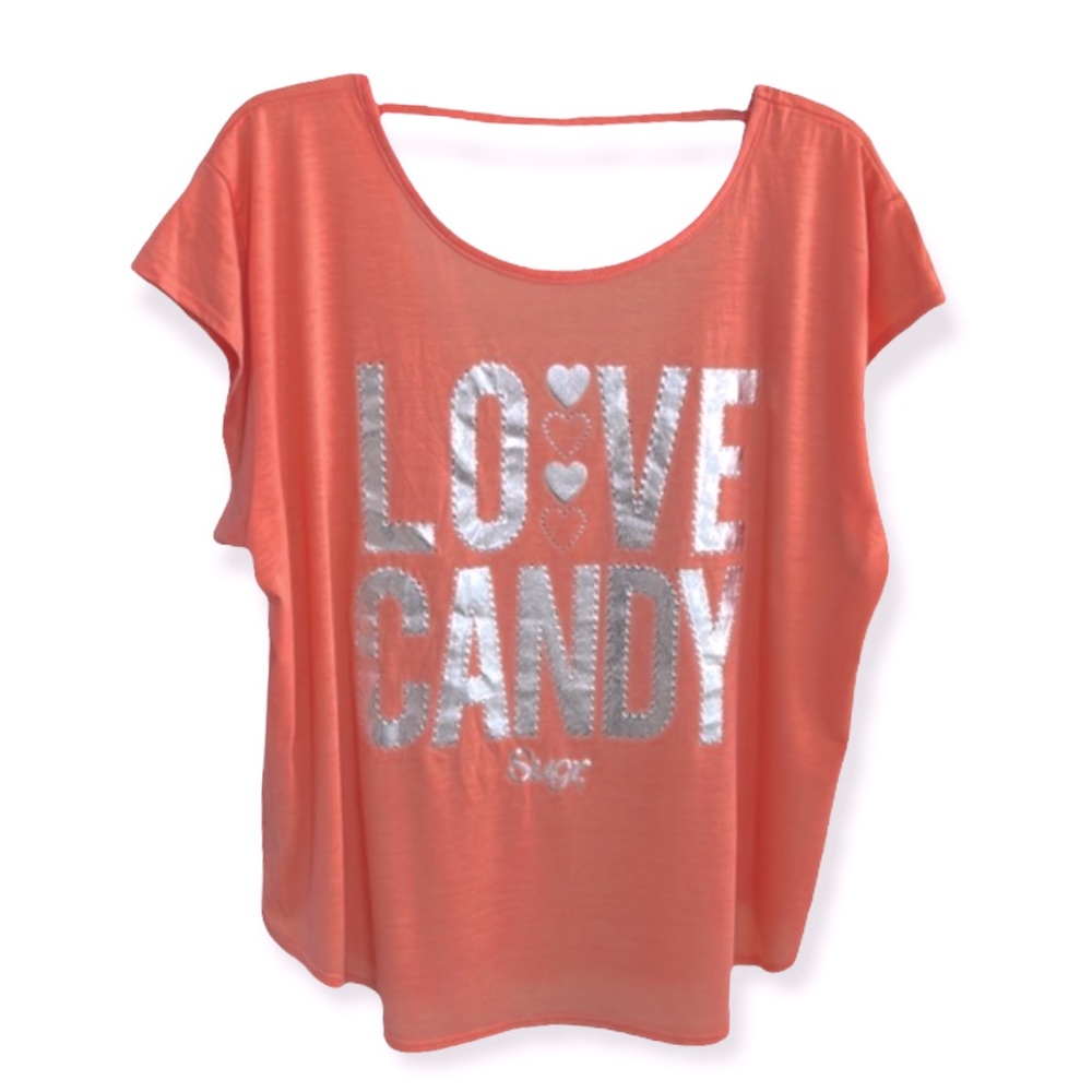 Sugar Factory Love Candy foil woman’s tee